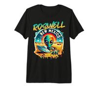 Roswell Nouveau-Mexique Alien OVNI T-Shirt Haut de Gamme