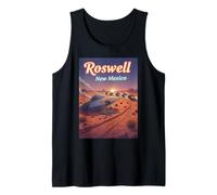 Roswell Nouveau Mexique OVNI Crash in The Desert Alien Souvenir Débardeur
