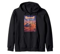 Roswell Nouveau Mexique OVNI Crash in The Desert Alien Souvenir Sweat à Capuche