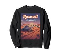 Roswell Nouveau Mexique OVNI Crash in The Desert Alien Souvenir Sweatshirt