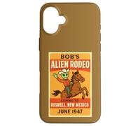 Roswell Poster Vintage Rodéo Alien Cowboy Coque pour iPhone 16 Plus