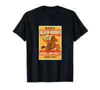 Roswell Poster Vintage Rodéo Alien Cowboy T-Shirt