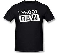 ROSY CONFIDANTE Mens I Shoot RAW Graphic Blouse Short Sleeve Casual T Shirt XXL