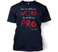ROSY CONFIDANTE When The Going Gets Weird Hunter Thompson Men T Shirt Navy S