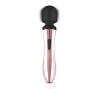 Rosy Gold Baguette de massage Nouveau Curve Massager 21 cm vibrante rechargeable Rose