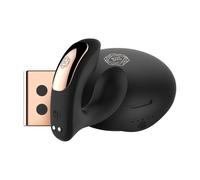 Rosy Gold - Vibromasseur Portable avec Boîtier Luxe - Noir