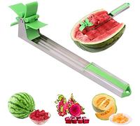 RosyFate Coupe-pastèque, Watermelon Cutter Cutter en Acier Inoxydable, Couper Le Melon Fruit, Trancheuse de Moulin à Vent de Pastèque, Ustensiles de Cuisine pour Couper La Pastèque et Cantaloup