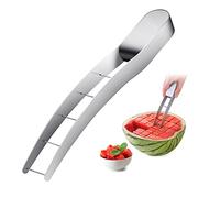 RosyFate Couteau Pastèque, Trancheur de Pastèque, Coupe Acier Inoxydable, Watermelon Cutter, Couteaux à Fruits pour Cantaloup, Papaye, Fruit du Dragon