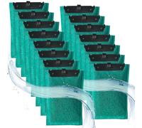 ROSYLEVE 15 Pièces Cartouche pour Filtres d'Aquarium EasyCrystal 250 et EasyCrystal 300, Filtre Intérieur pour Aquarium, Filtre Aquarium Contient du Charbon Actif et de la Zéolithe(Vert)