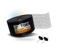 RoTak Critter Guard PRO | Rouleau de panneau solaire de prévention des oiseaux avec 60 clips de fixation | Rouleau de maille métallique galvanisé robuste avec revêtement en PVC noir de 1,2 cm (15,2 cm