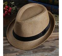 ROTAKUMA Chapeau De Cow-Boy De Paille Hommes Casual Chapeaux De Soleil Printemps Été Automne Plaison Respirant Bouchon (Color : B)