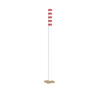 Rotaliana Ciminiere d`Italia F3 LED Deckenfluter, blanc avec des lignes rouges