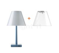 Rotaliana Dina+ LED bleu clair - incl. 2 abat-jours Ce luminaire comporte des modules à LED prémontés de classes énergétiques A A++, A+, A