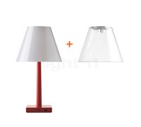 Rotaliana Dina+ LED, rouge, incl. 2 abat-jours Ce luminaire comporte des modules à LED prémontés de classes énergétiques A A++, A+, A