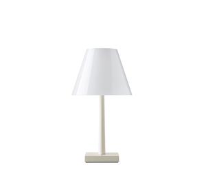 Rotaliana Dina T1 - Satin Collection Tischleuchte, champagner, abat-jour blanc