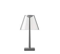 Rotaliana Dina T1 - Satin Collection Tischleuchte, graphite, abat-jour transparent