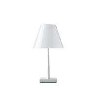 ROTALIANA lampe de table DINA T1 (Diffuseur blanc, base blanche - Polycarbonate et aluminium)