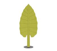 ROTALIANA lampadaire EDEN F3 (Pousse verte - Tissu insonorisant et acier peint anthracite)