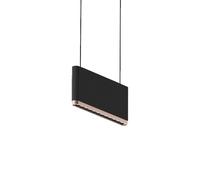 ROTALIANA lampe à suspension POCHETTE H1 (Gris foncé - Or rose, 3000K - Aluminium plissé)