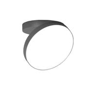 ROTALIANA lampe murale applique ou lampe au plafond plafonnier VENERE Ø 25 cm dimmer DALI (Graphite, 2700K - aluminium et polycarbonate)