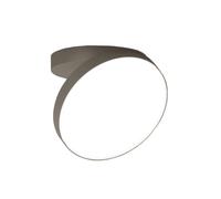 ROTALIANA lampe murale applique ou lampe au plafond plafonnier VENERE Ø 25 cm dimmer PUSH (Bronze, 2700K - aluminium et polycarbonate)