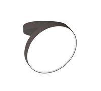 ROTALIANA lampe murale applique ou lampe au plafond plafonnier VENERE Ø 25 cm dimmer PUSH (Café, 3000K - aluminium et polycarbonate)