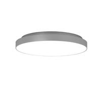 ROTALIANA lampe murale applique ou lampe au plafond plafonnier VENERE Ø 33 cm dimmer PUSH (Argent, 2700K - aluminium et polycarbonate)