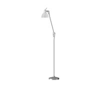 Rotaliana Luxy F1 Stehleuchte, argent, abat-jour blanc mat