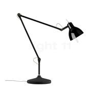 Rotaliana Luxy T2 Tischleuchte, noir mat, abat-jour noir brillant