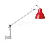 Rotaliana Luxy W1 Wandleuchte, argent, abat-jour rouge brillant