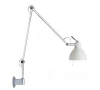 Rotaliana Luxy W2, argent, abat-jour rouge brillant