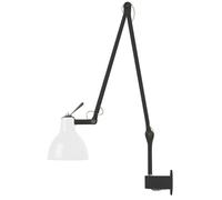 Rotaliana Luxy W2 Wandleuchte, noir mat, abat-jour blanc brillant