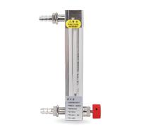 Rotamètre à tube en verre LZB-6WB, débitmètre à flotteur réglable for air, gaz, liquide et eau, for usage industriel, 1 pièce(2-20L-min)