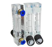 Rotamètre CO2 LZM-6T 0,1-1 0,1-1,5 0,2-2 LPM avec vanne de régulation, tube enfichable de 6, 8 et 10 mm(8mm Push In,0.1-1.5LPM)