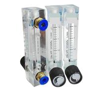 Rotamètre CO2 LZM-6T 0,1-1 0,1-1,5 0,2-2 LPM avec vanne de régulation, tube enfichable de 6, 8 et 10 mm(10mm Push In,0.2-2LPM)