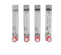 Rotamètre LZB à air gaz pour panneau avec vannes de commande | Plages de débit 6ml/min-45L/min, raccord barb 8/10mm, plastique+verre+métal, 0,2MPa, -20-120°C, 136mm.(1.5-15L Per min)
