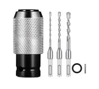 Rotary Hammer Adapter with Impact Drill Bits Set, Electric Hammer to Drill Converter for Drill Wrench,Transformers (Adapter+6+8+10)