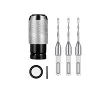 Rotary Hammer Adapter with Impact Drill Bits Set-Electric Hammer to Drill Converter Perfect Precision Square to Round Shank Easily Convert Your Drill (E)