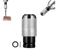 Rotary Hammer Adapter with Impact Drill Bits Set - Electric Hammer to Drill Converter, Portable Electric Converter Wrench Adapter 4 Sizes Bits Ready for Tough Materials (converter,Silver)
