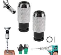 Rotary Hammer Adapter with Impact Drill Bits Set, Electric Hammer to Drill Converter, Quick Release Rotary Hammers Socket Adapter for Fast Drilling