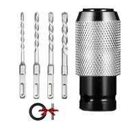 Rotary Hammer Adapter with Impact Drill Bits Set, Precision Drill Wrench to Electric Hammer Conversion Convert for Effortless Heavy-Duty Applications (1pcs)