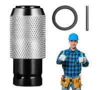 Rotary Hammer Adapter with Impact Drill Bits Set, with Electric Hammer to Drill Converter and 4 Impact Drill Bits in Varying Sizes (Converter)