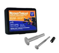 Rotary Thread Kits de réparation - Plus Rapide et Plus Facile à poursuivre, restaurer et Nettoyer Les filetages internes ou externes, Ensemble de Limes à Filetage Universel Tout-en-Un, Pouces,