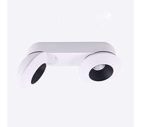 Rotatable Double Head Downlight Wall Mounted White LED Spotlight Modern Creative COB Wall Mounted Spotlight Free Opening Ceiling Ceiling Lamp Living Room,Neutral Light
