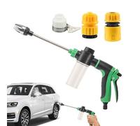 Rotatable Spray Nozzle - High Pressure Handheld Sprayer, Multi Pattern Water, 360 Degree Rotation Head, Durable Metal Construction | Hose Attachment For Lawn Outdoor Backyard Patio Deck Car Washin