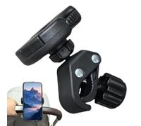Rotatable Stroller Phone Mount Clamp Electronics Organizer Support | Universal Stroller Mount Phone Holder Securely Clamps Onto Handlebars Keeping Smart Phones Accessible On Walks Outdoor Runs