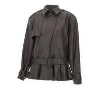 Rotate Birger Christensen - Biker Leather Jacket - Femme - Vestes - Brun - Taille: 36 FR