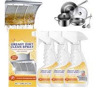 Rotateepic Cleaner, Rotateepic Multifunctional Powerful Kitchen Foam Cleaner, Kitchen Heavy Duty Cleaners Spray, All-Purpose Oil Stain Cleaners, For Range Hood, Oven, Pots (3)