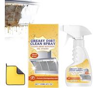 Rotateepic Foam Cleaner, Multi-Purpose Kitchen Heavy Oil Cleaner Spray,Kitchens Pots and Pan Cleaners, All-Purpose Oil Stain Cleaning Spray for Range Hood,Oven,Pots (1, white)