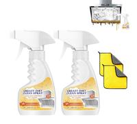 Rotateepic Multifunctional Powerful Kitchen Foam Cleaner, 2025 New Heavy-Duty All-Purpose Cleaning Spray,Oil Stain Cleaners Spray for Kitchen Heavy Oil (2pcs)